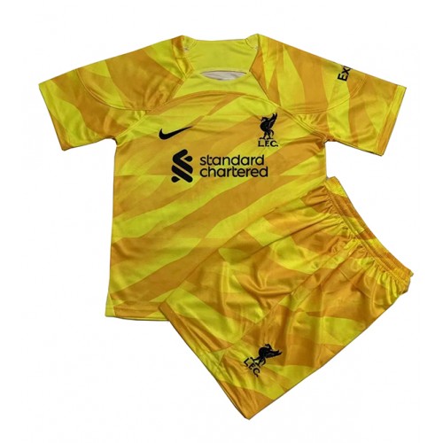 Maillot de foot Liverpool Gardien de but Domicile enfant 2023-24 Manches Courte (+ pantalon court)